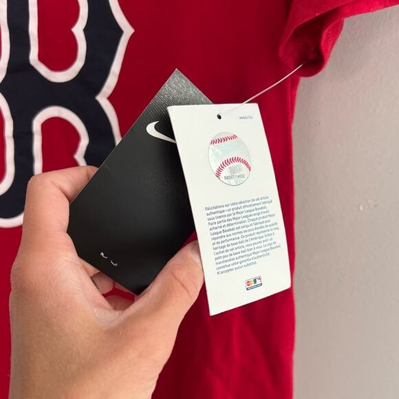 NWT Boston Red Socks Nike V-Neck - Picture 3 of 4